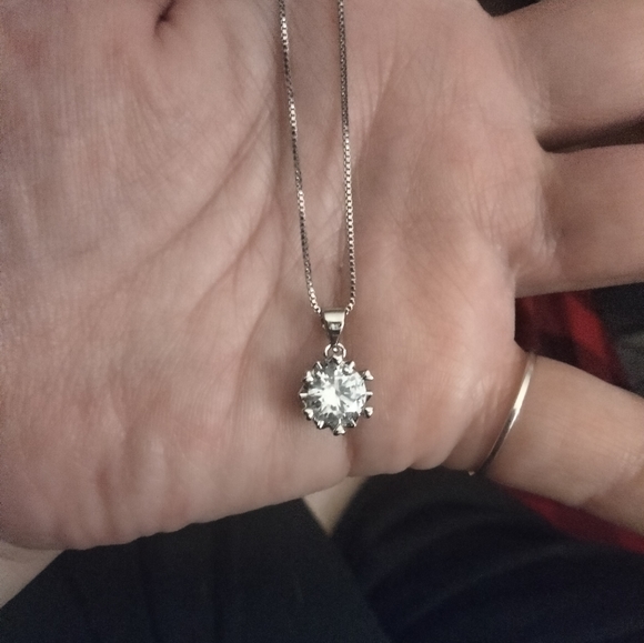 2pc 2ctw Zircon Diamond Sterling Silver set - Picture 9 of 11